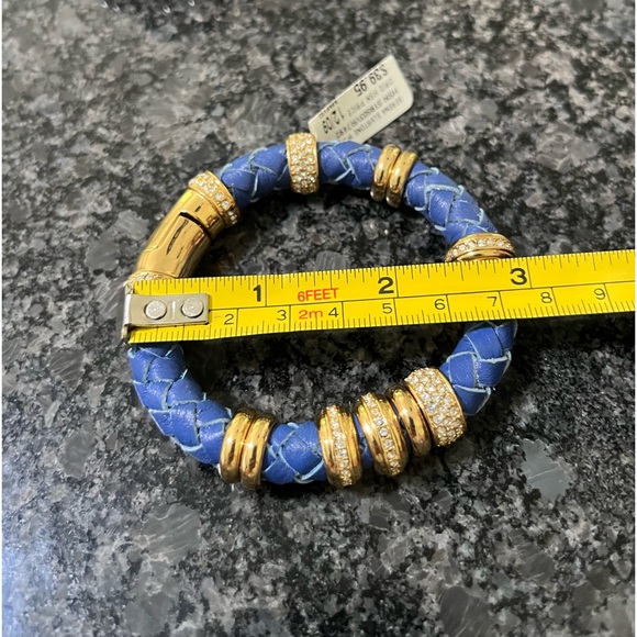 Serena Williams Rings of Bling Bracelet Blue Gold large - Picture 2 of 2